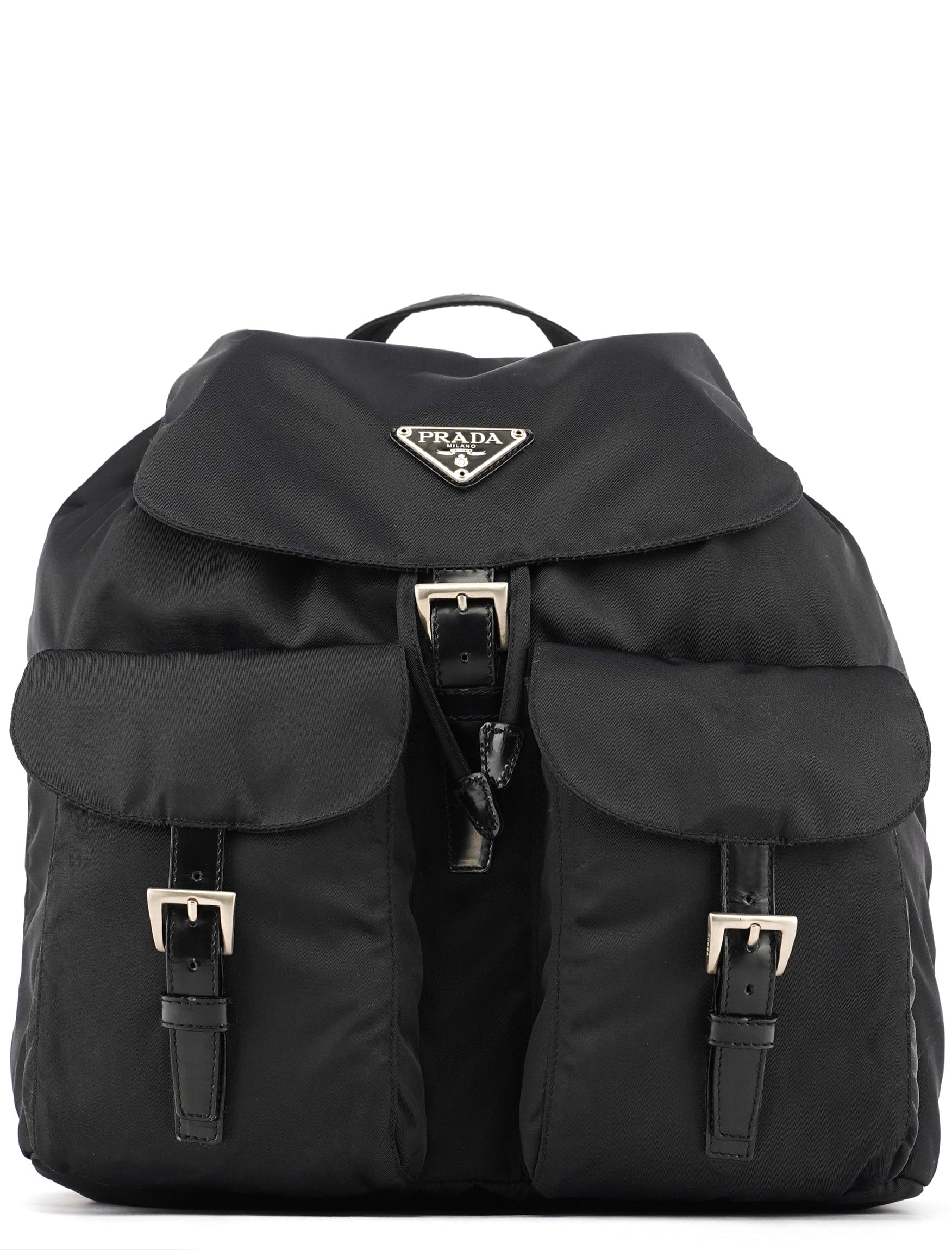 Prada B2811F Black Tessuto Nylon Backpack