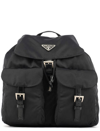 Prada B2811F Black Tessuto Nylon Backpack