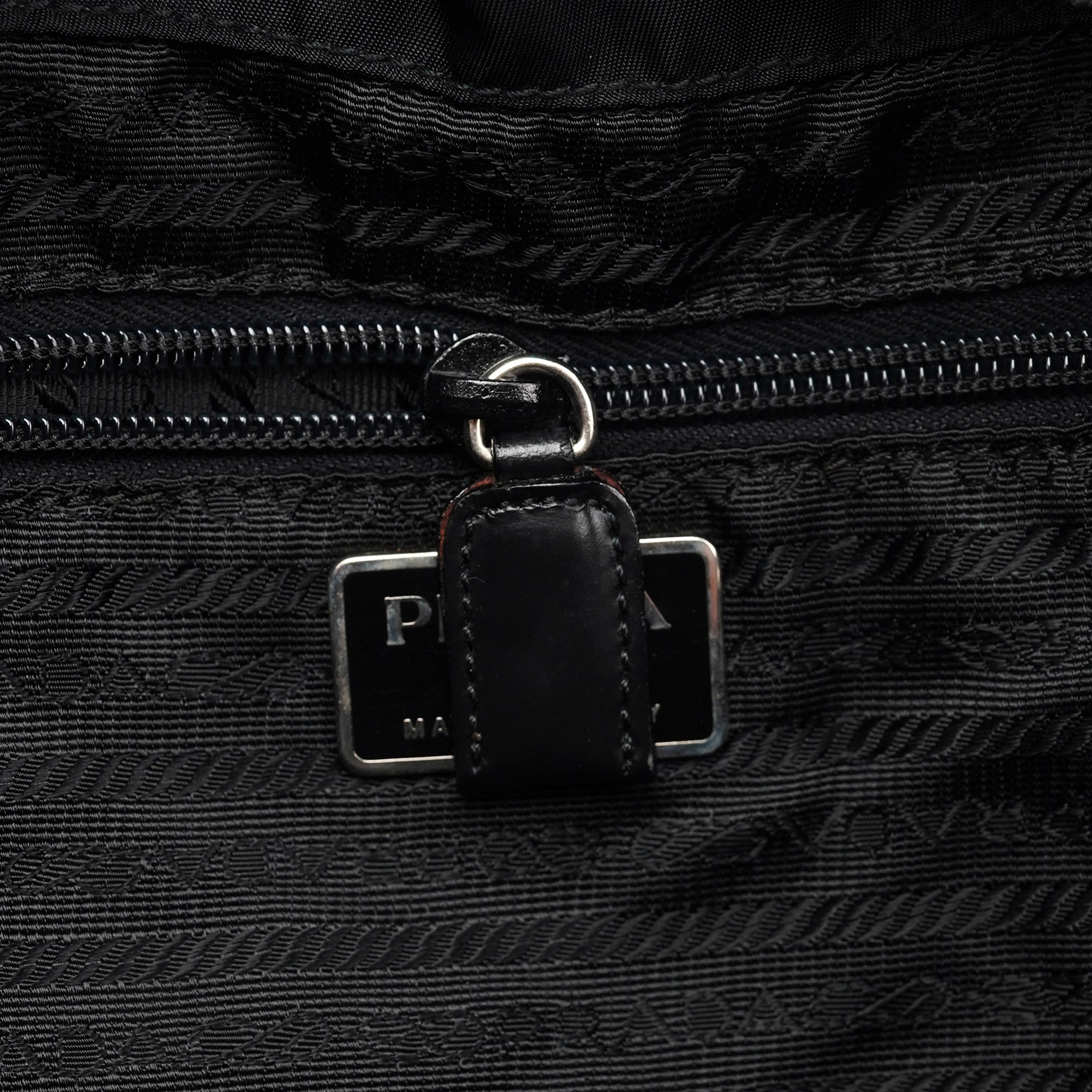 Prada B2811F Black Tessuto Vela Backpack