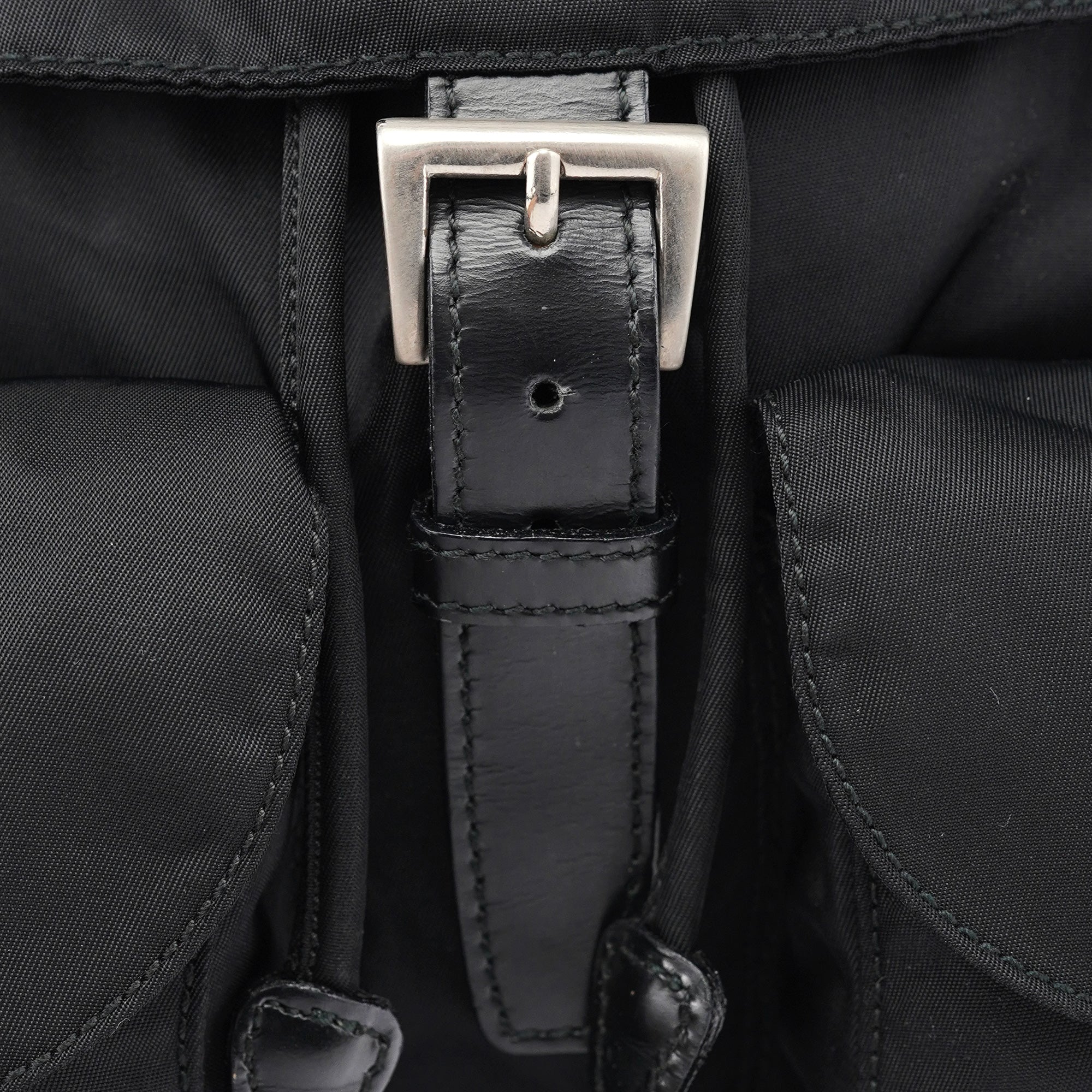 Prada B2811F Black Tessuto Vela Backpack