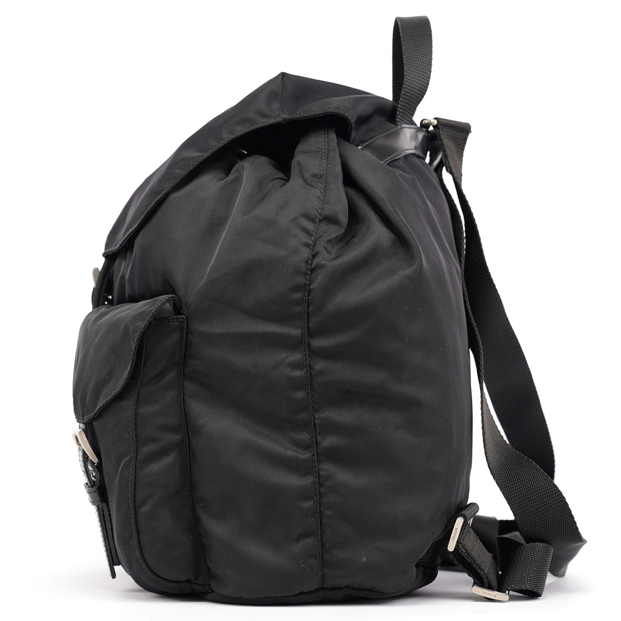 Prada B2811F Black Tessuto Vela Backpack