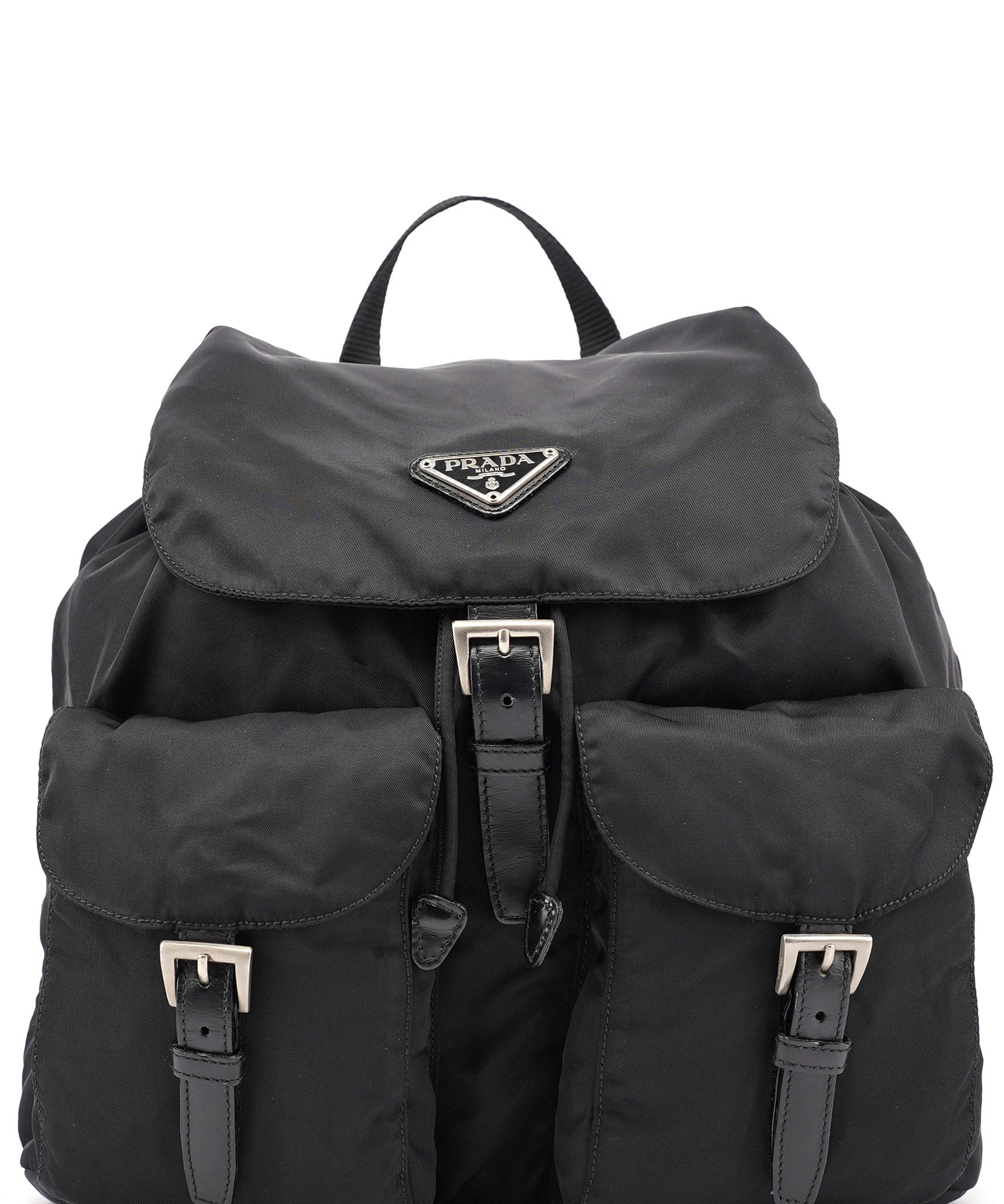 Prada B2811F Black Tessuto Vela Backpack