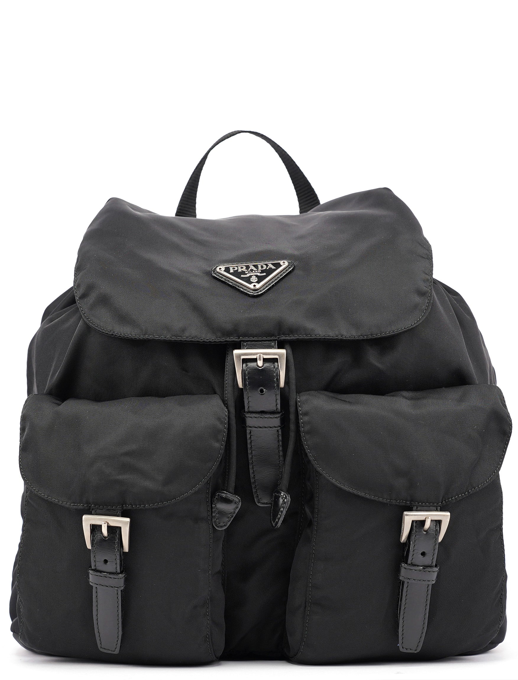Prada B2811F Black Tessuto Vela Backpack