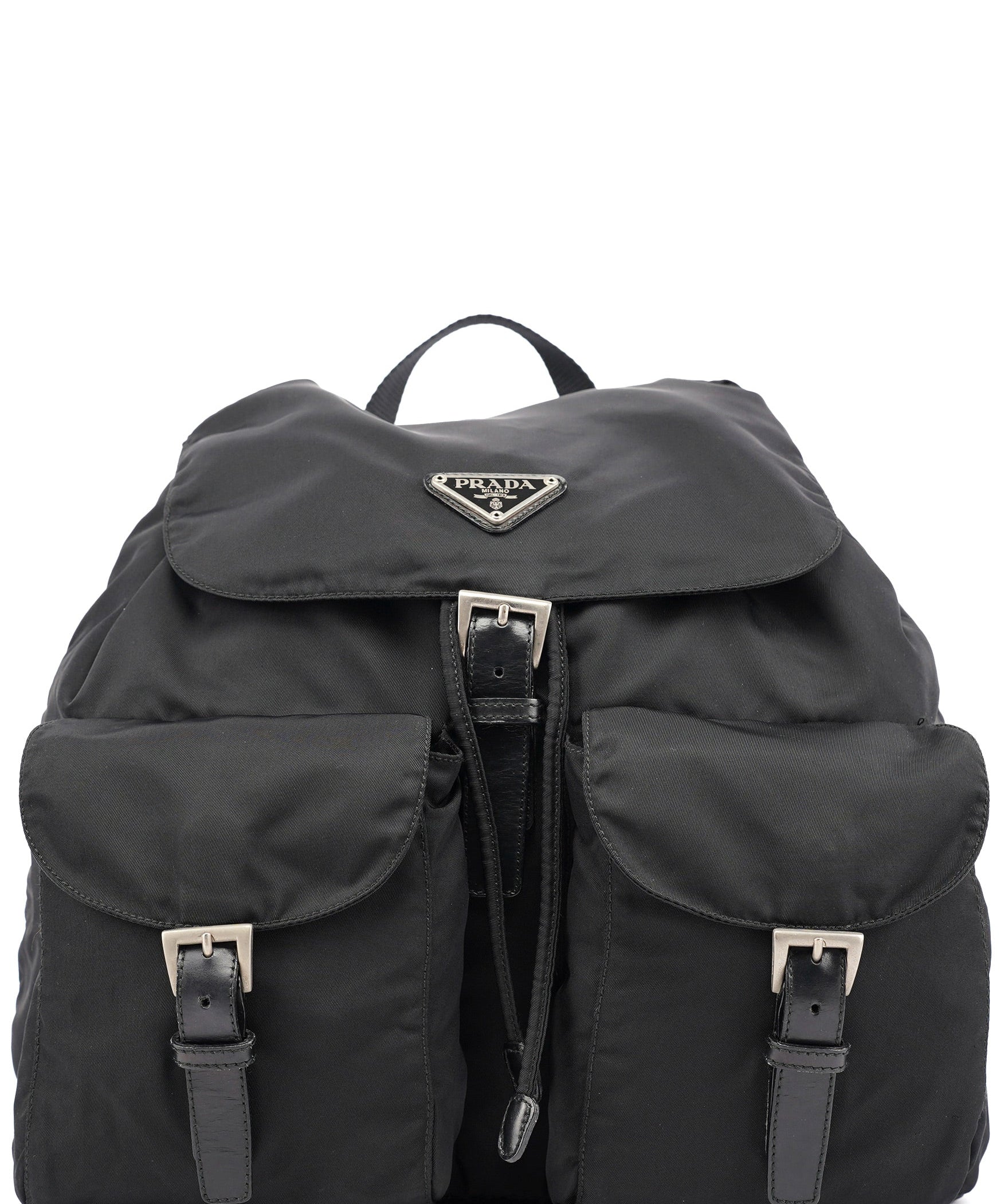 Prada B2811F Black Tessuto Vela Backpack