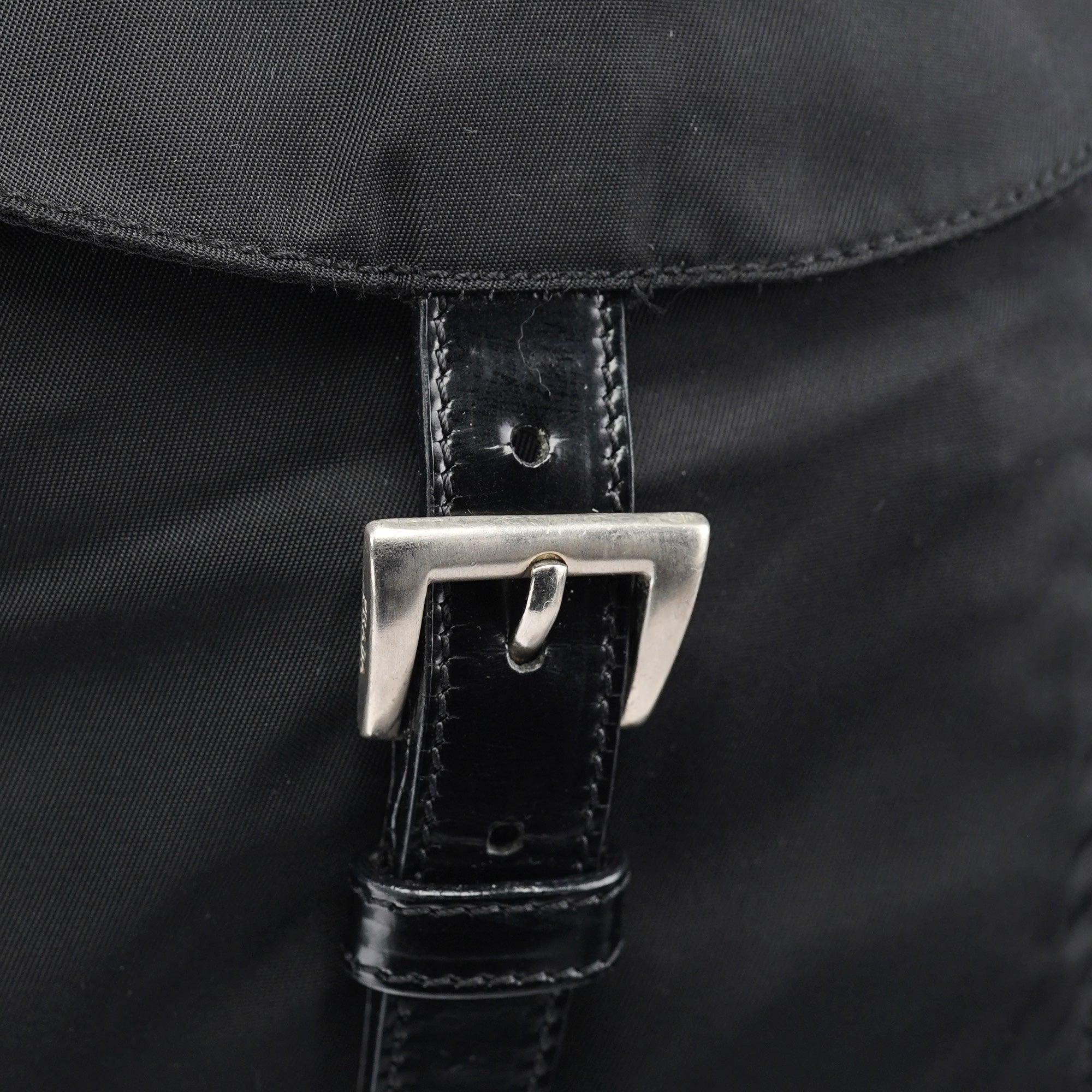 Prada B2811F Black Tessuto Vela Backpack