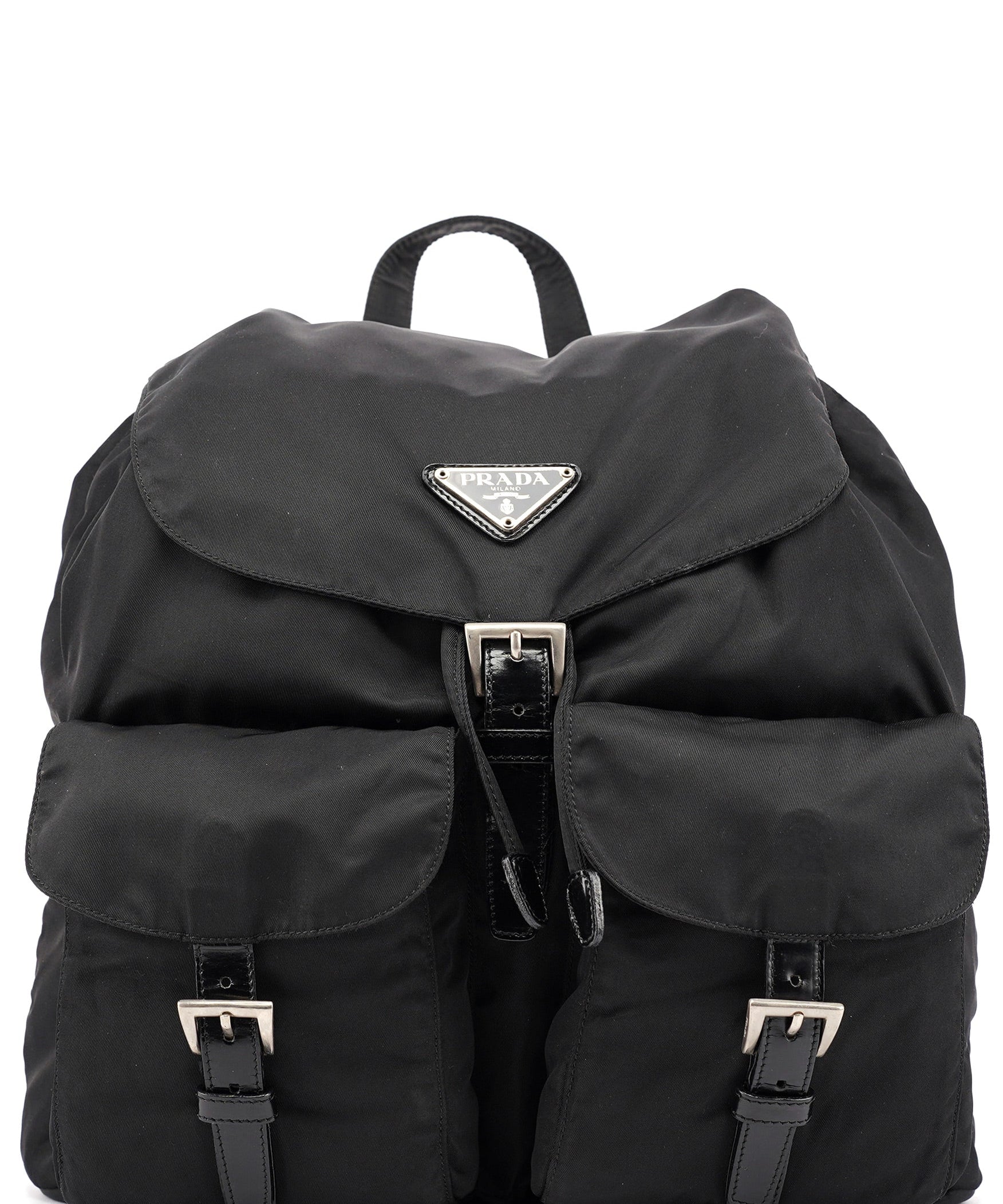Prada B2811F Black Tessuto Vela Backpack