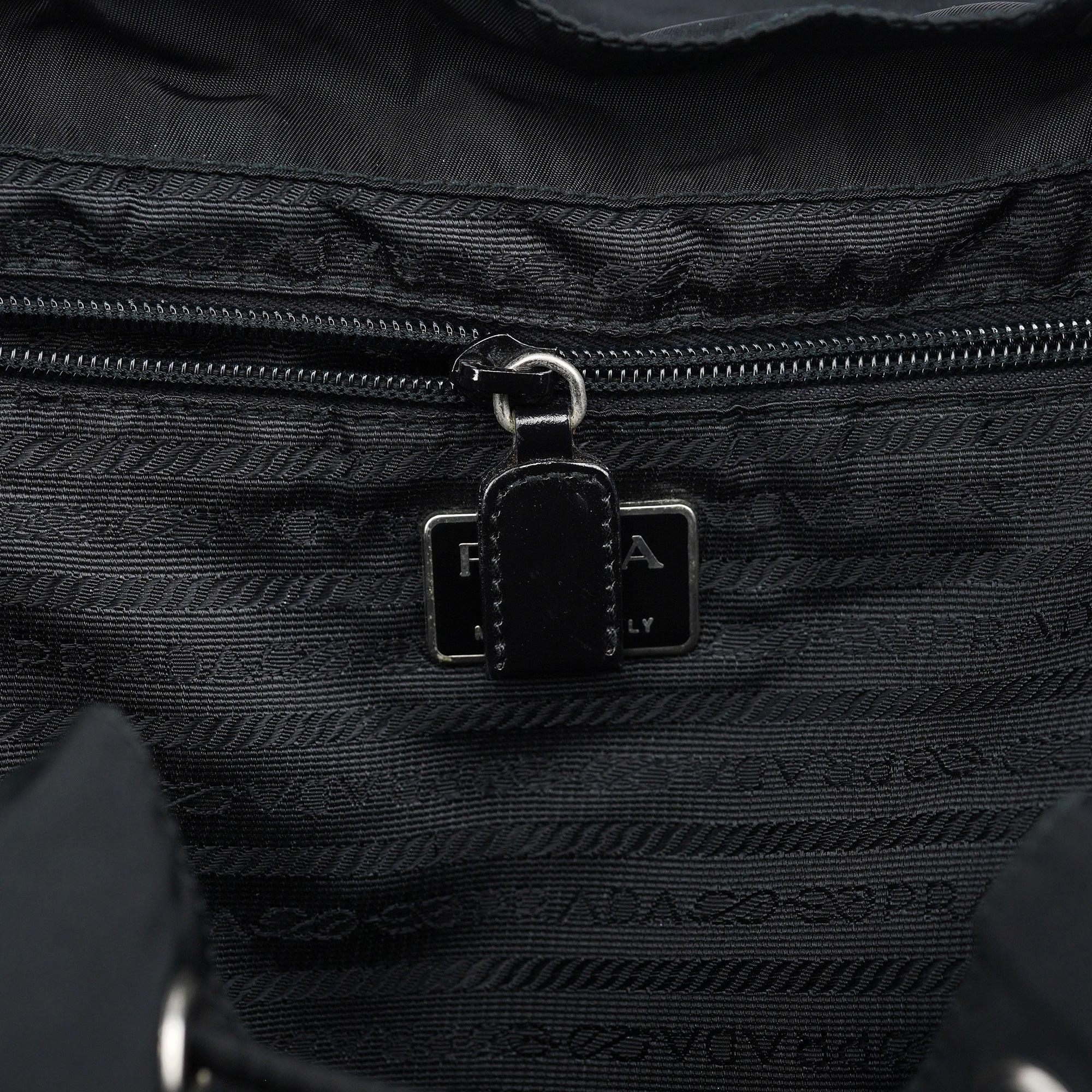 Prada B2811F Black Tessuto Vela Backpack