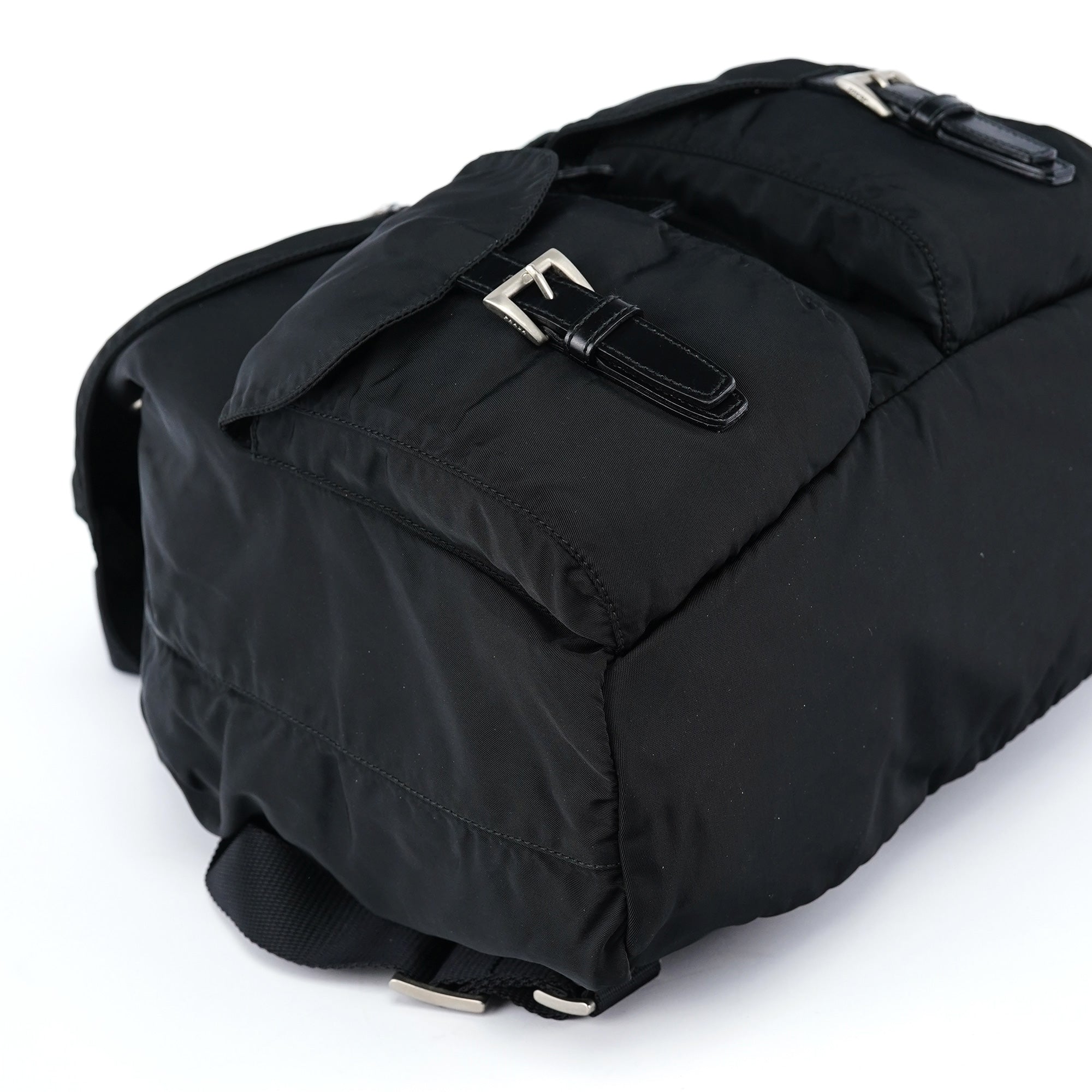 Prada B2811F Black Tessuto Vela Backpack