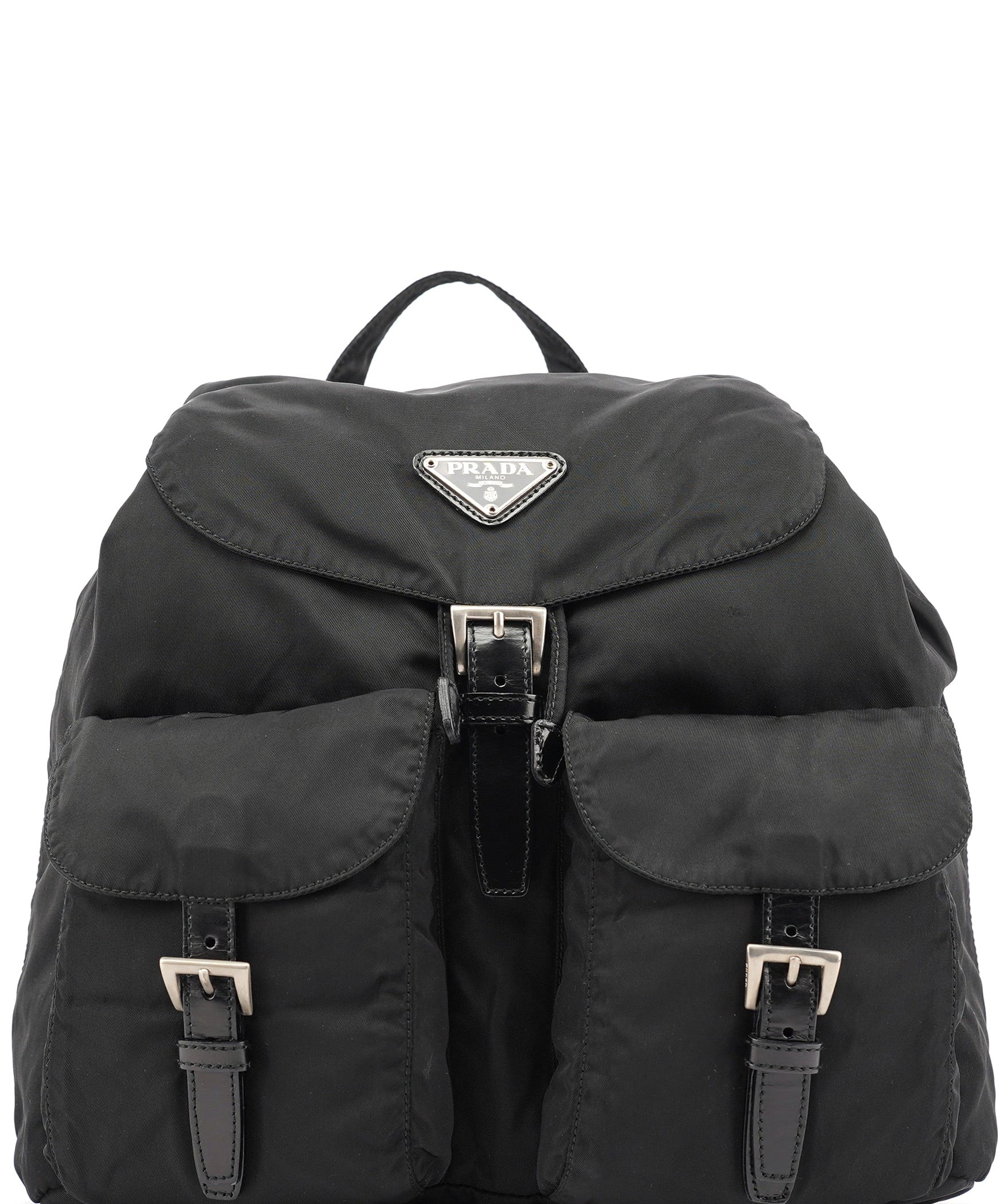 Prada B2811F Black Tessuto Vela Backpack