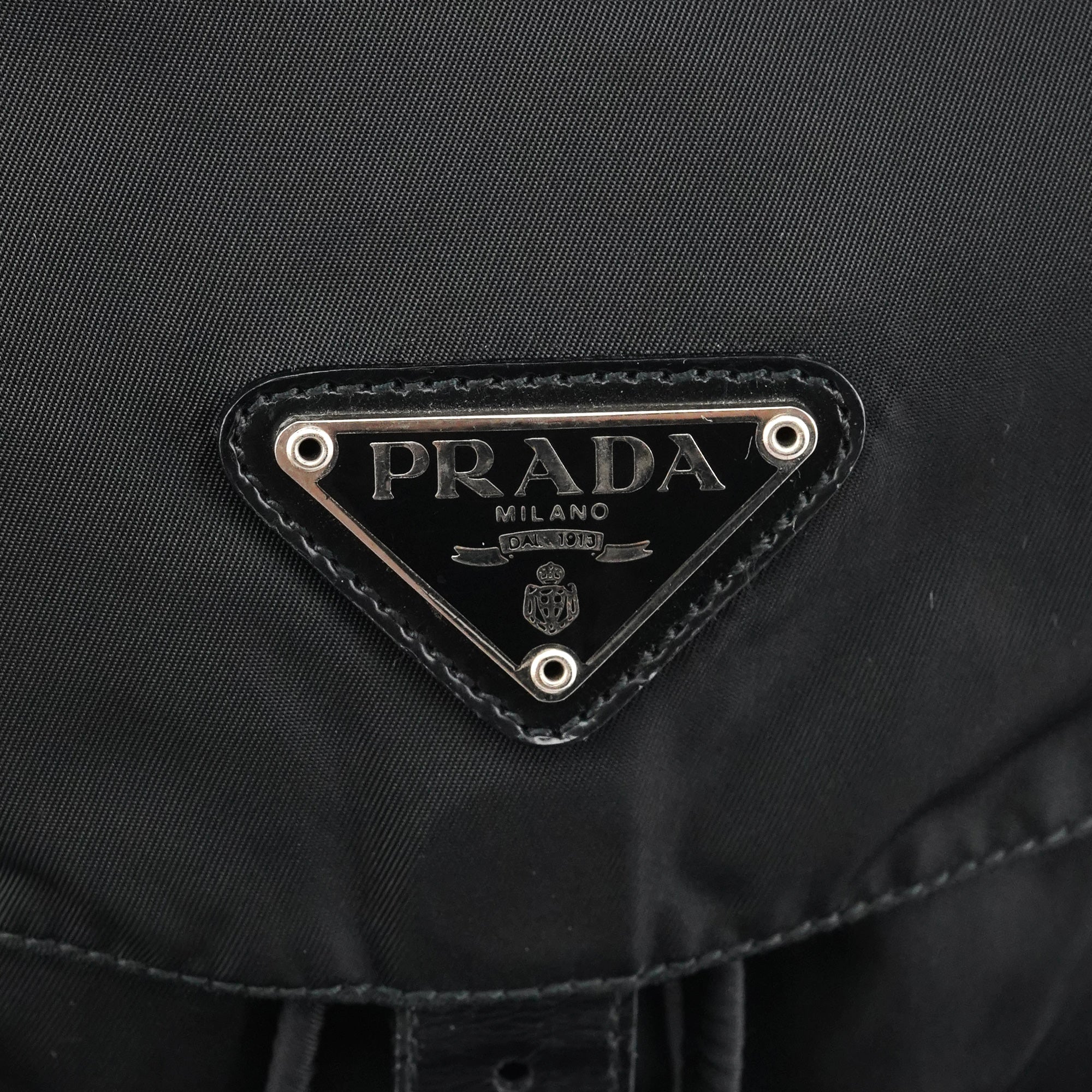 Prada B2811F Sac à dos Tessuto Vela en nylon noir