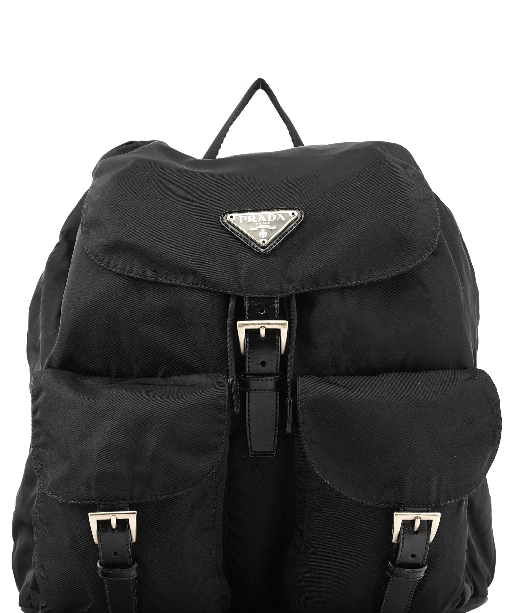 Prada B2811F Black Tessuto Vela Nylon Backpack