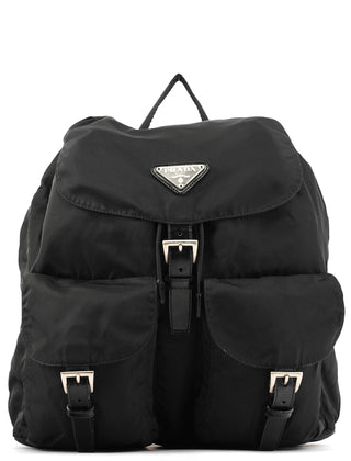 Prada B2811F Black Tessuto Vela Nylon Backpack
