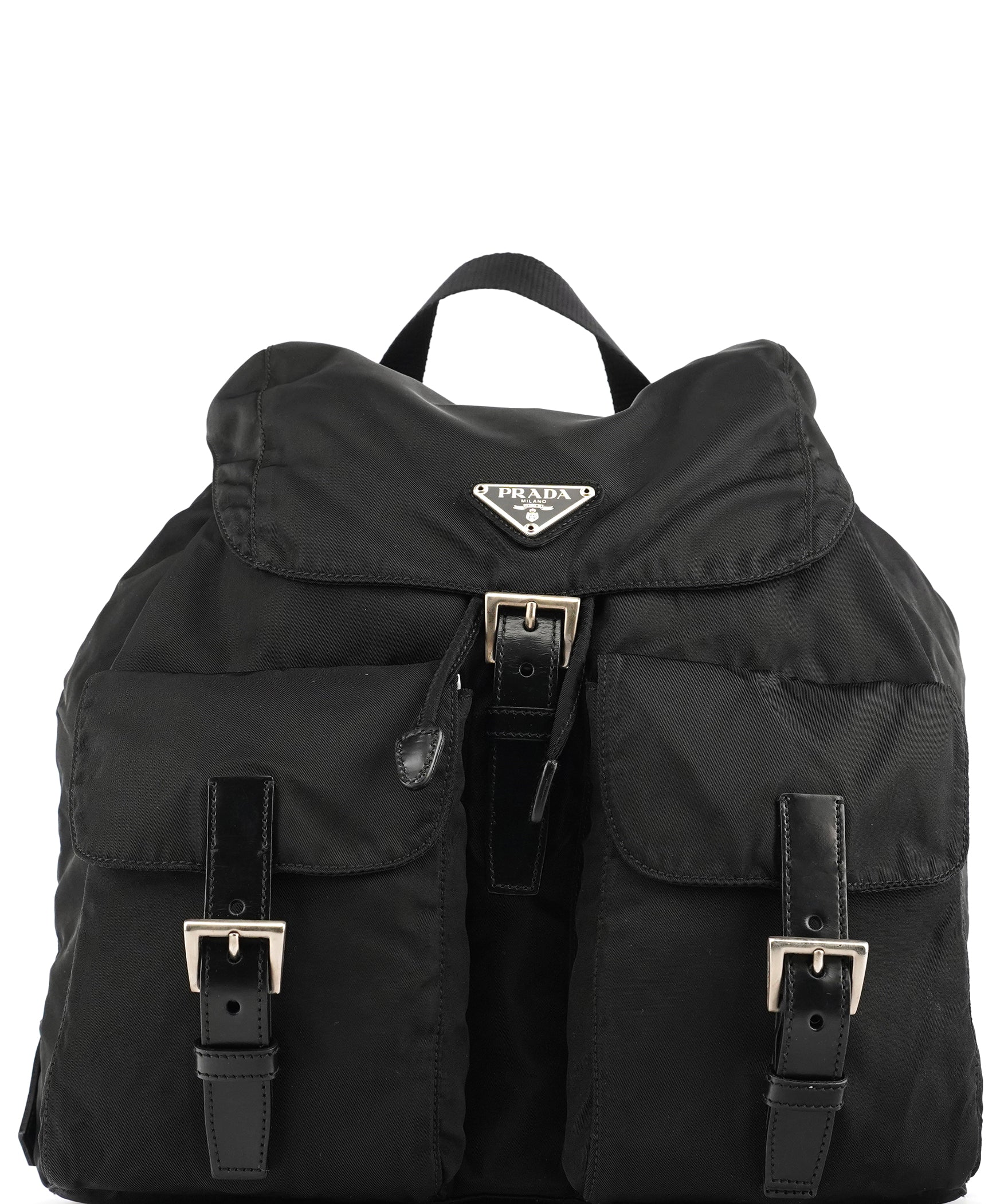 Prada B2811F Black Tessuto Vela Nylon Backpack