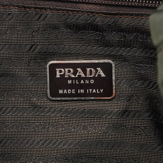 Prada B2811F Military Green Tessuto Vela Backpack