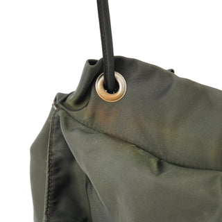 Prada B2811F Military Green Tessuto Vela Backpack