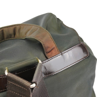 Prada B2811F Military Green Tessuto Vela Backpack