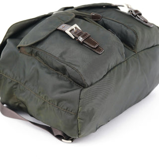 Prada B2811F Military Green Tessuto Vela Backpack