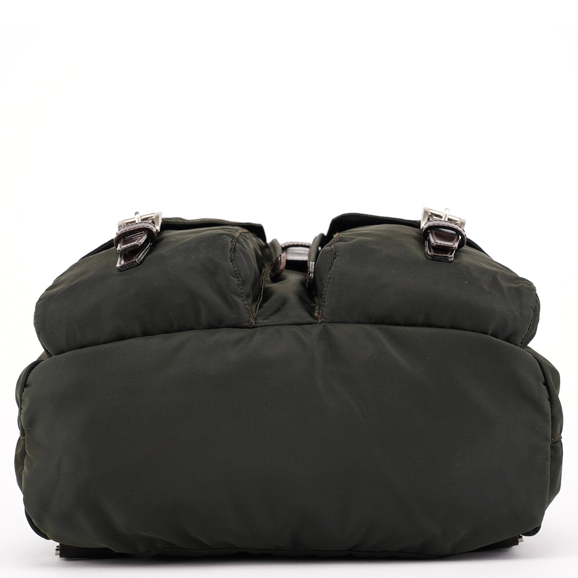 Prada B2811F Military Green Tessuto Vela Backpack