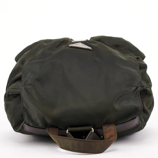 Prada B2811F Military Green Tessuto Vela Backpack