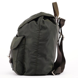 Prada B2811F Military Green Tessuto Vela Backpack