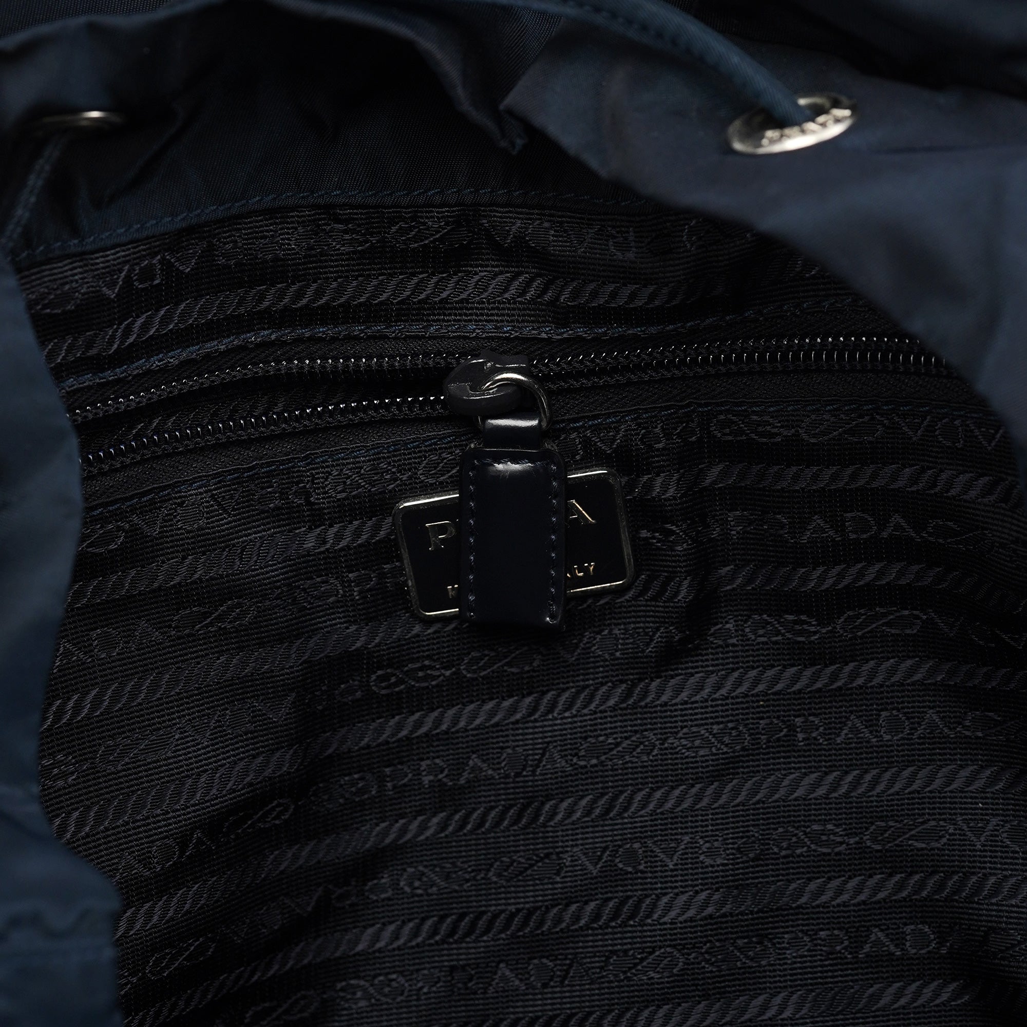 Prada B2811F Navy Tessuto Vela Backpack