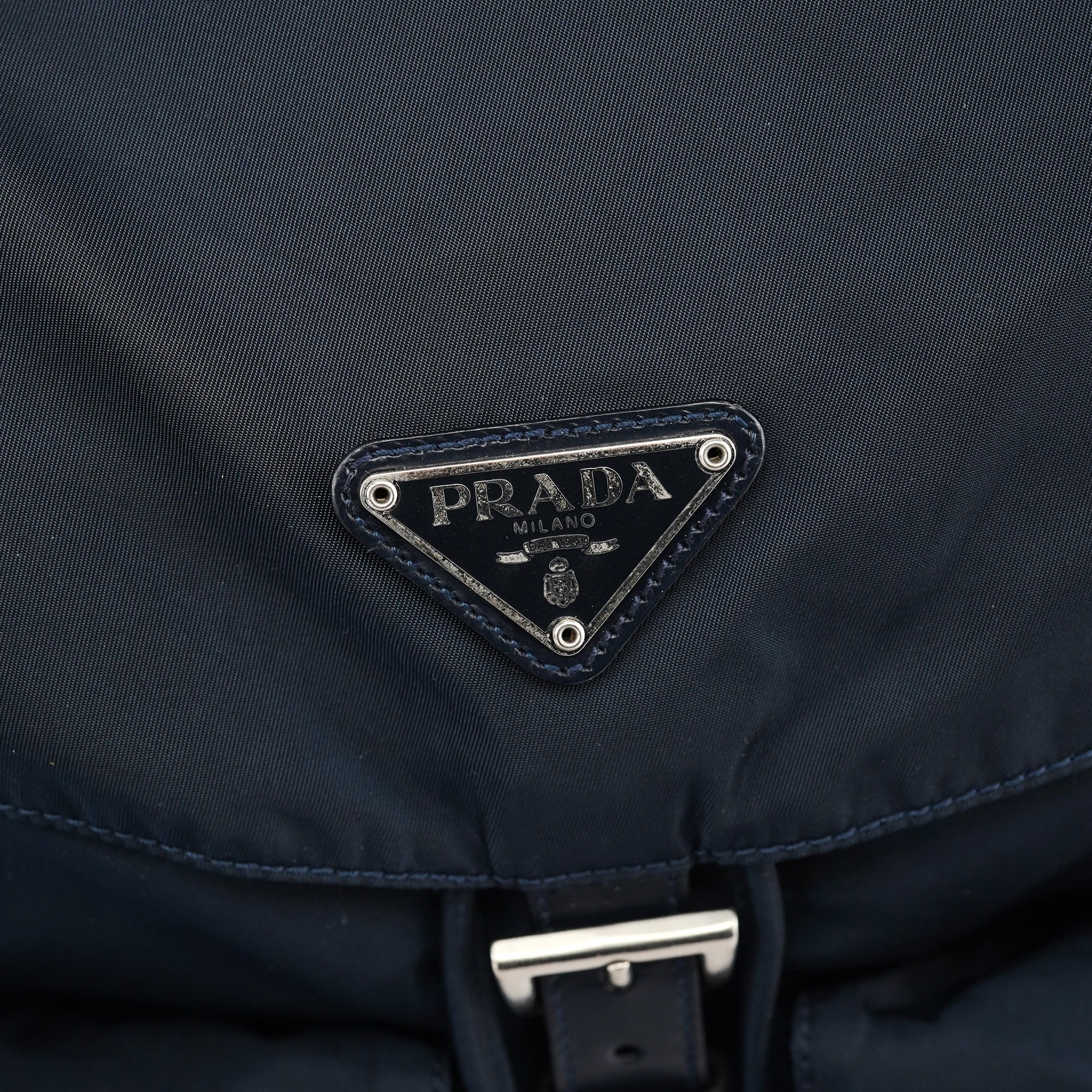 Prada B2811F Navy Tessuto Vela Backpack