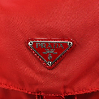 Prada B2811F Red Tessuto Vela Backpack