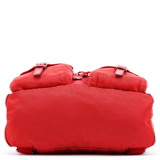 Prada B2811F Red Tessuto Vela Backpack