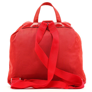 Prada B2811F Red Tessuto Vela Backpack