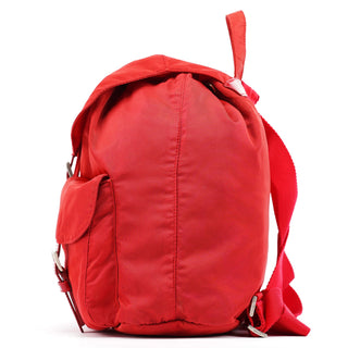 Prada B2811F Red Tessuto Vela Backpack