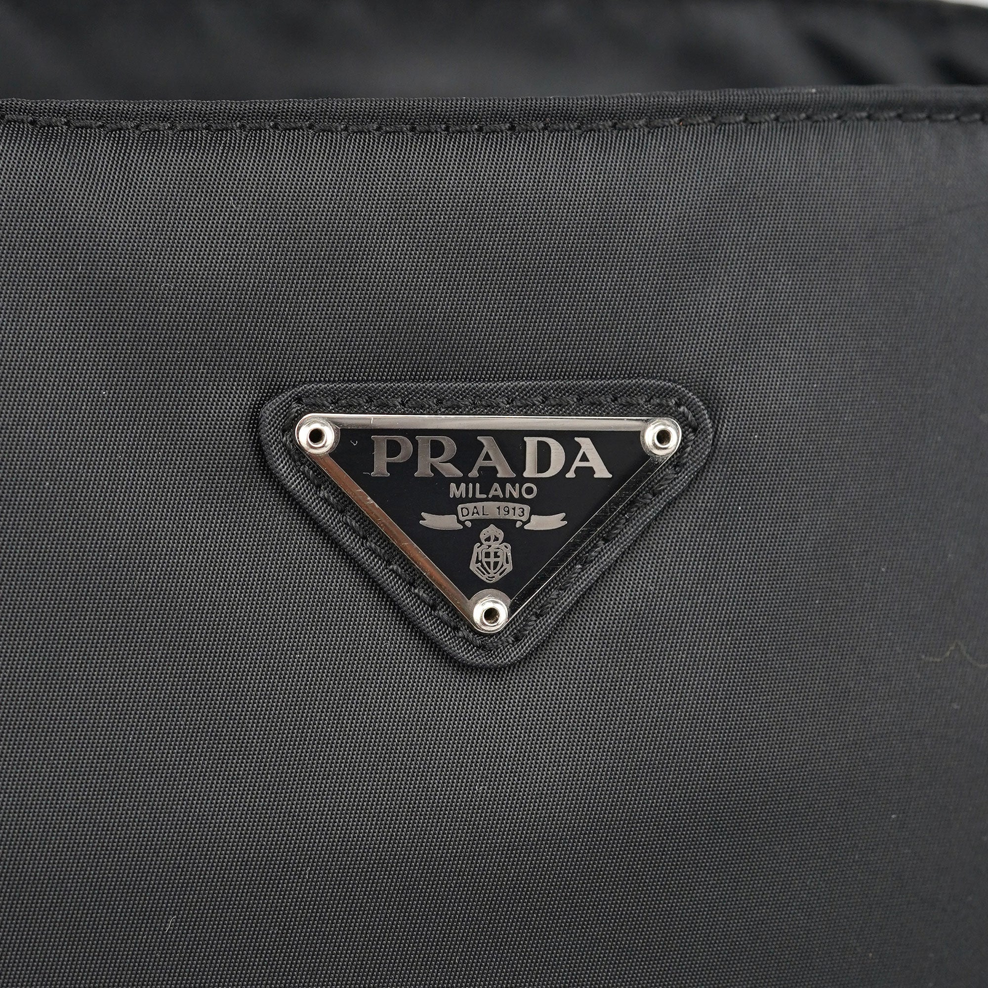 Prada B3864 Sac cabas Tessuto City en nylon noir