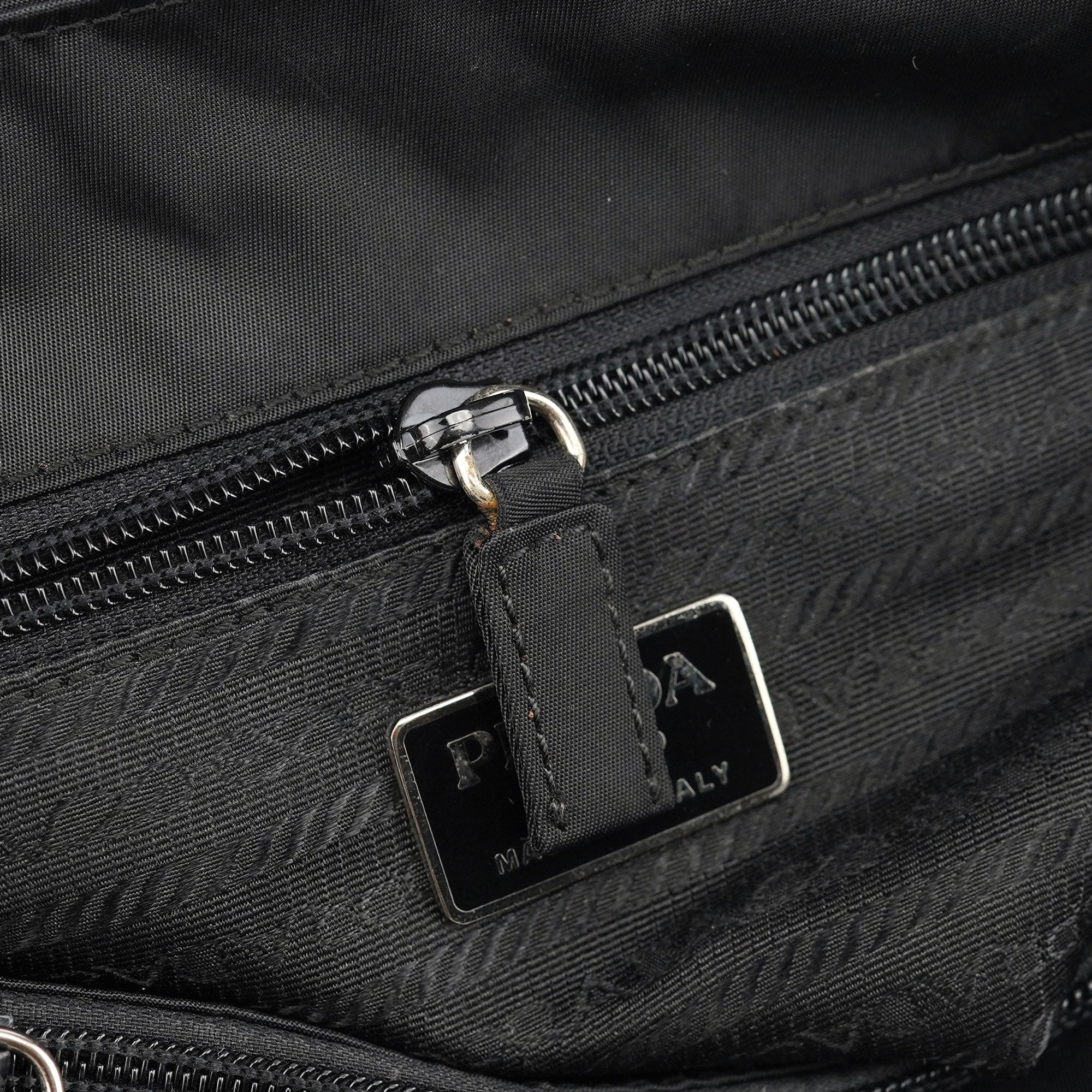 Prada B3864 Sac cabas Tessuto City en nylon noir