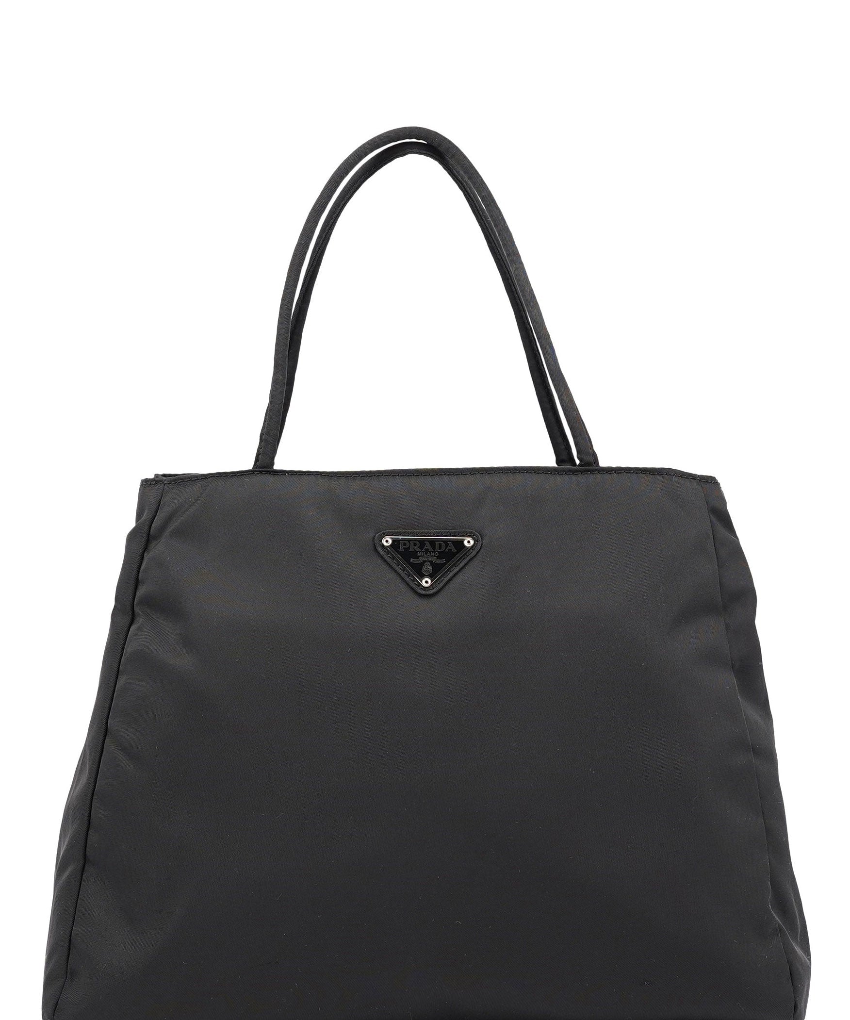 Prada B3864 Black Tessuto City Tote Bag