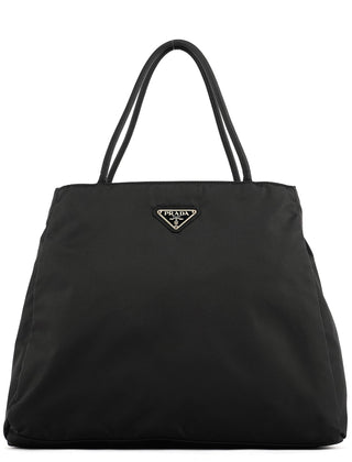 Prada B3864 Black Tessuto City Tote Bag