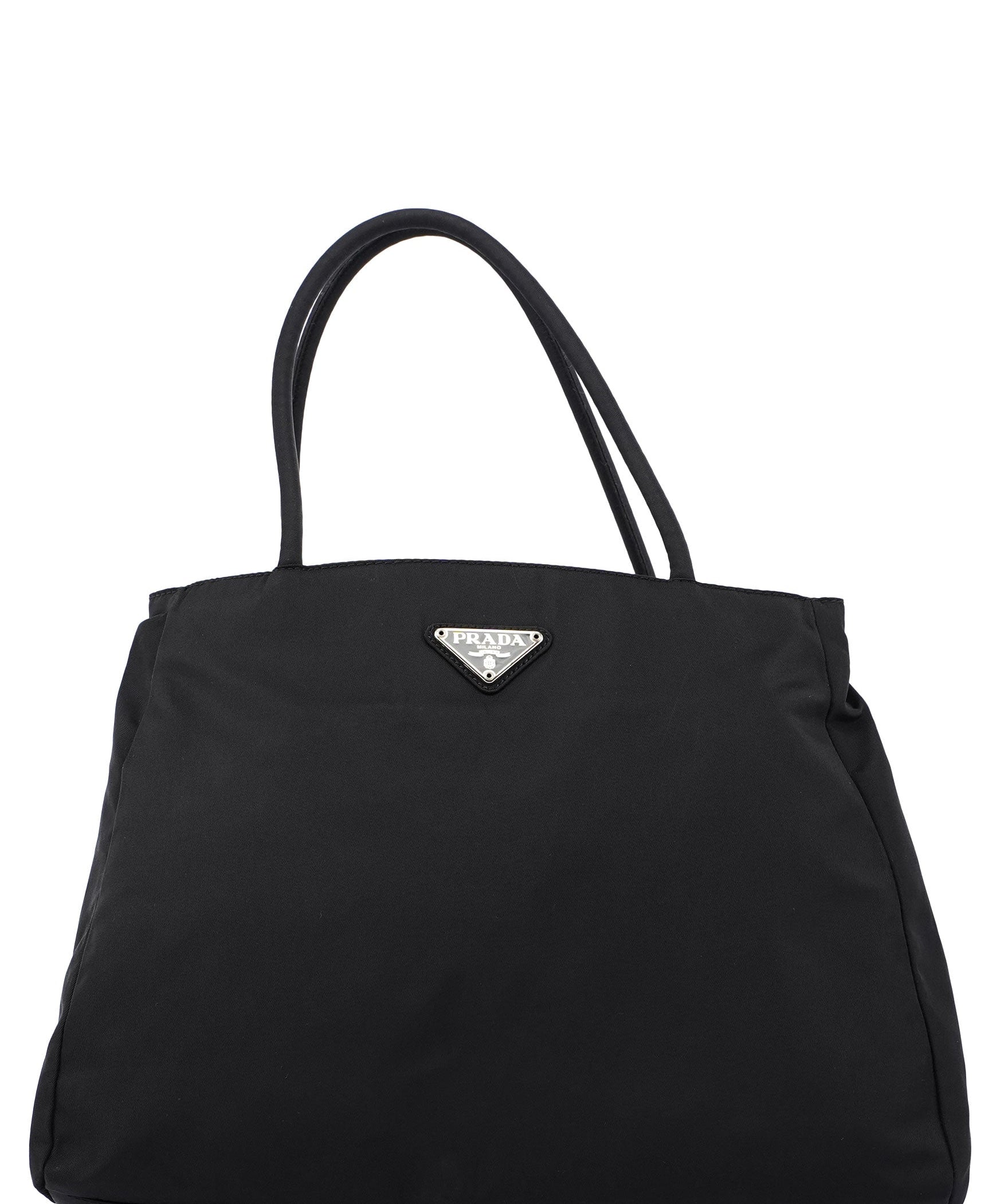 Prada B3864 Black Tessuto City Tote Bag