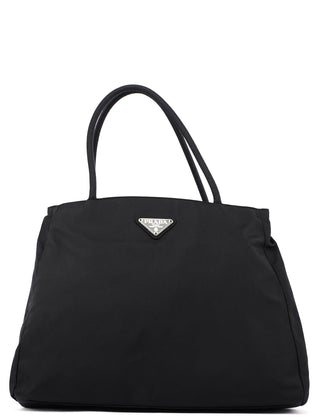 Prada B3864 Black Tessuto City Tote Bag