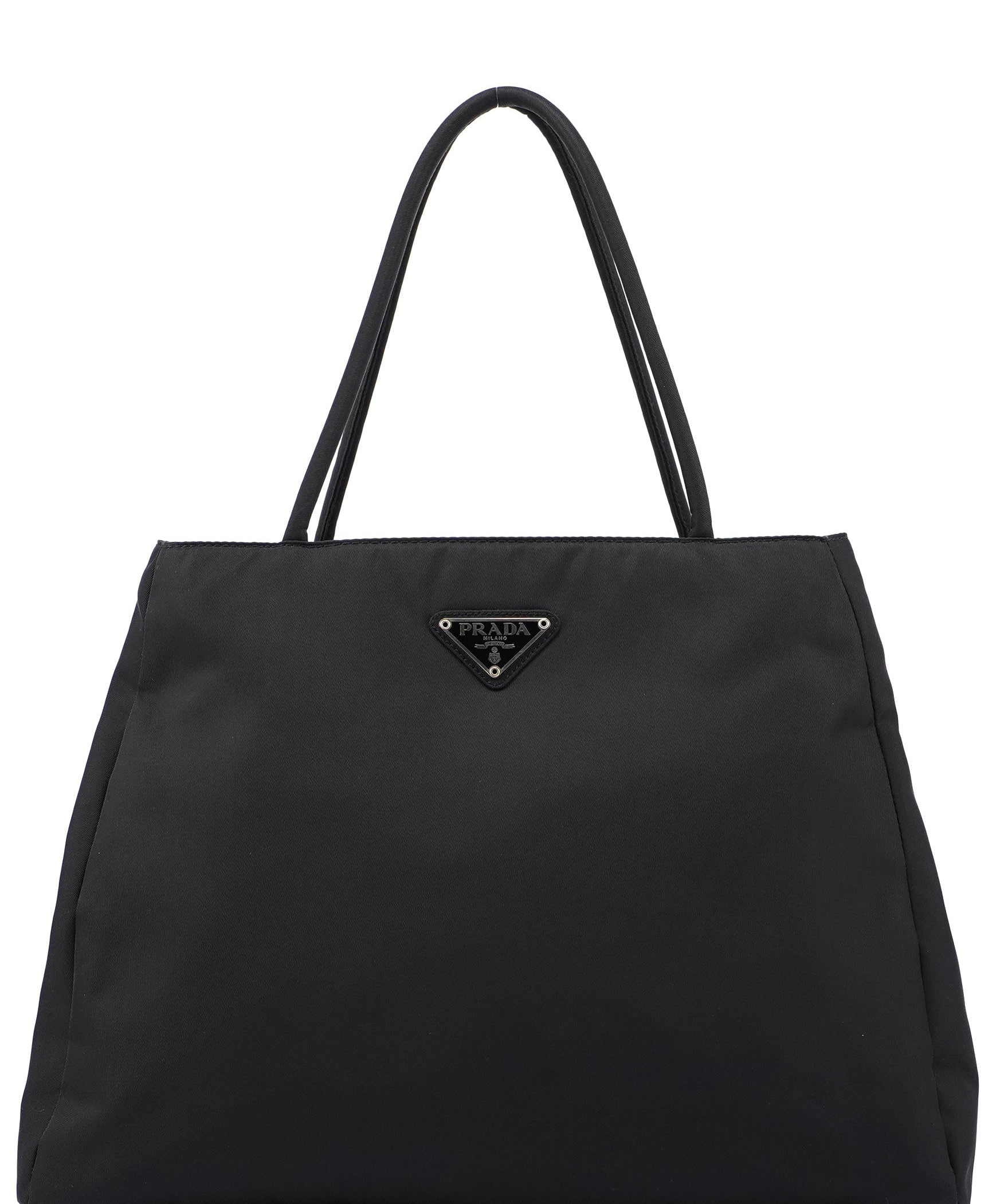 Prada B3864 Black Tessuto City Tote Bag