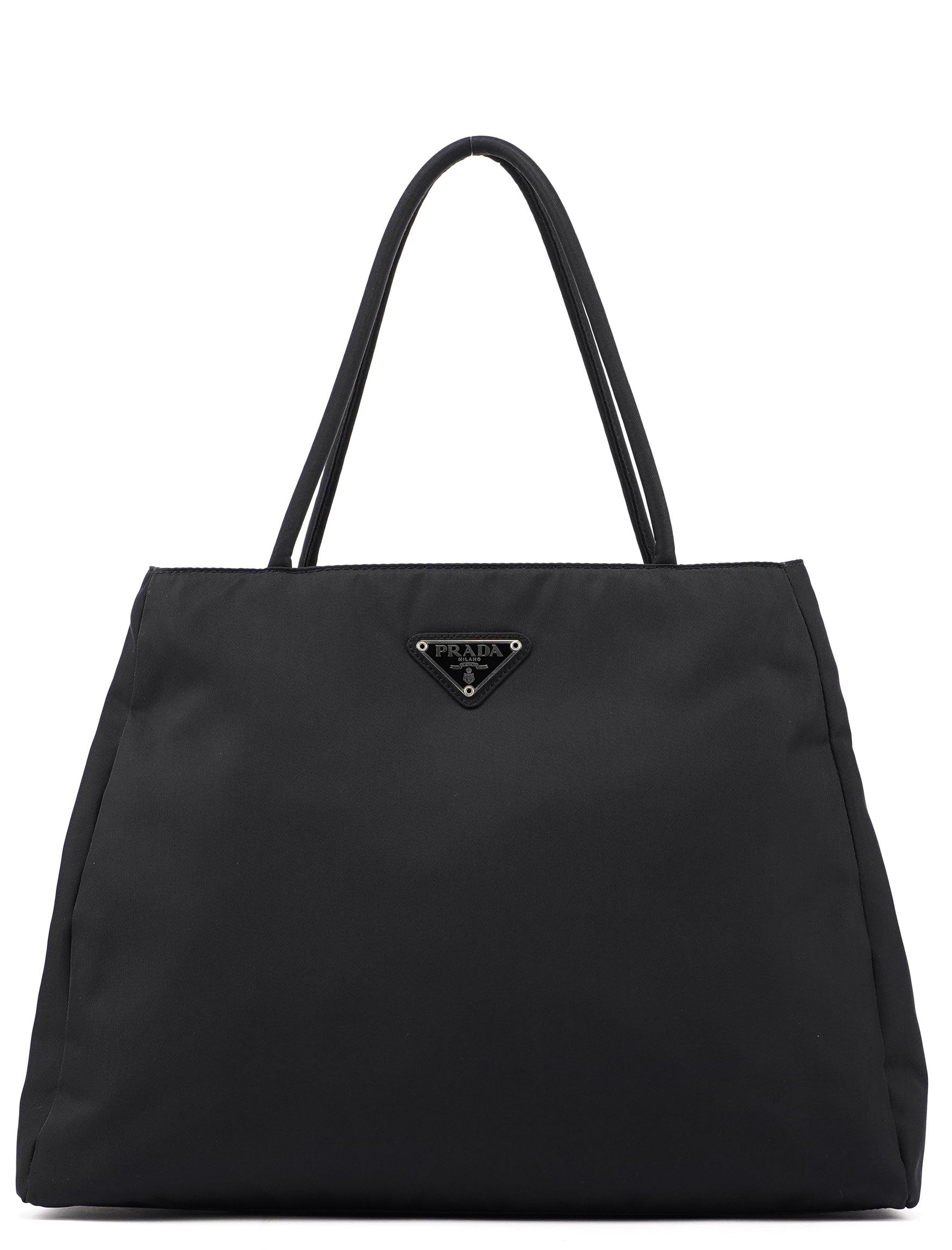 Prada B3864 Black Tessuto City Tote Bag