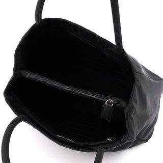 Prada B3864 Black Tessuto City Tote Bag