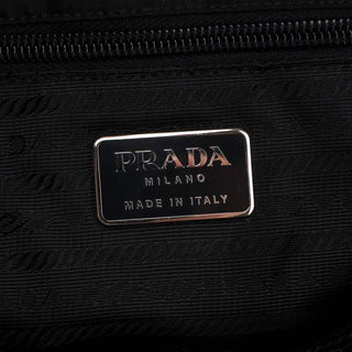 Prada B3864 Black Tessuto City Tote Bag