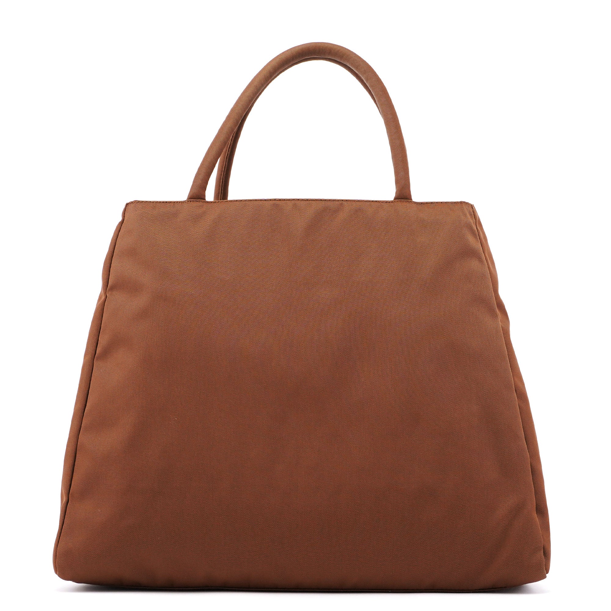 Prada B3864 Tessuto Tote Bag aus braunem Nylon