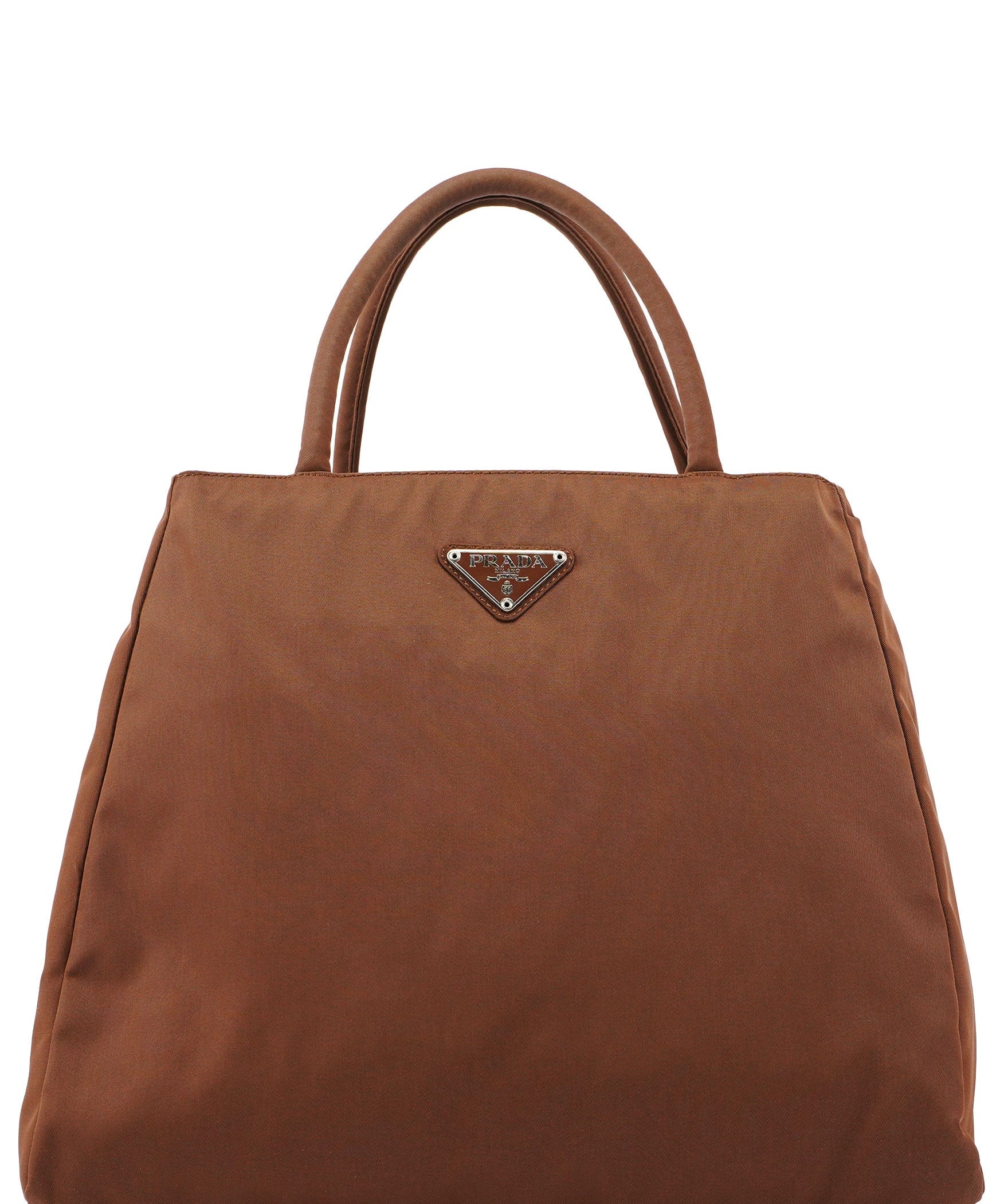 Prada B3864 Brown Tessuto Tote