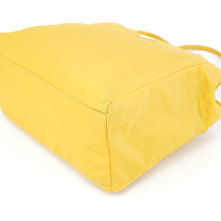 Prada B3864 Yellow Tessuto City Tote Bag