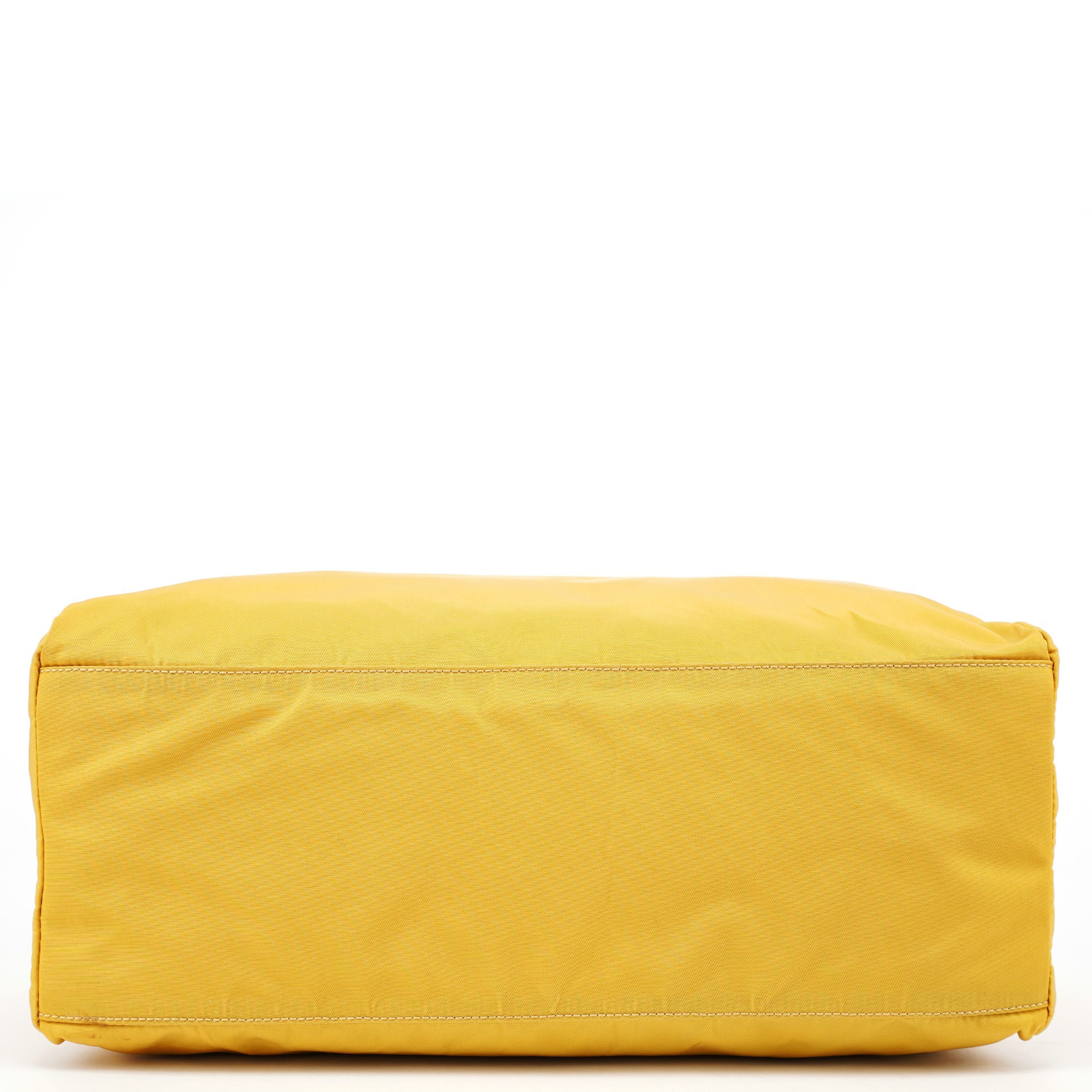 Prada B3864 Yellow Tessuto City Tote Bag