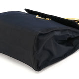 Prada B4066Y Navy Tessuto Metallo Top Handle Bag