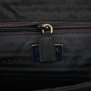 Prada B4066Y Navy Tessuto Metallo Top Handle Bag