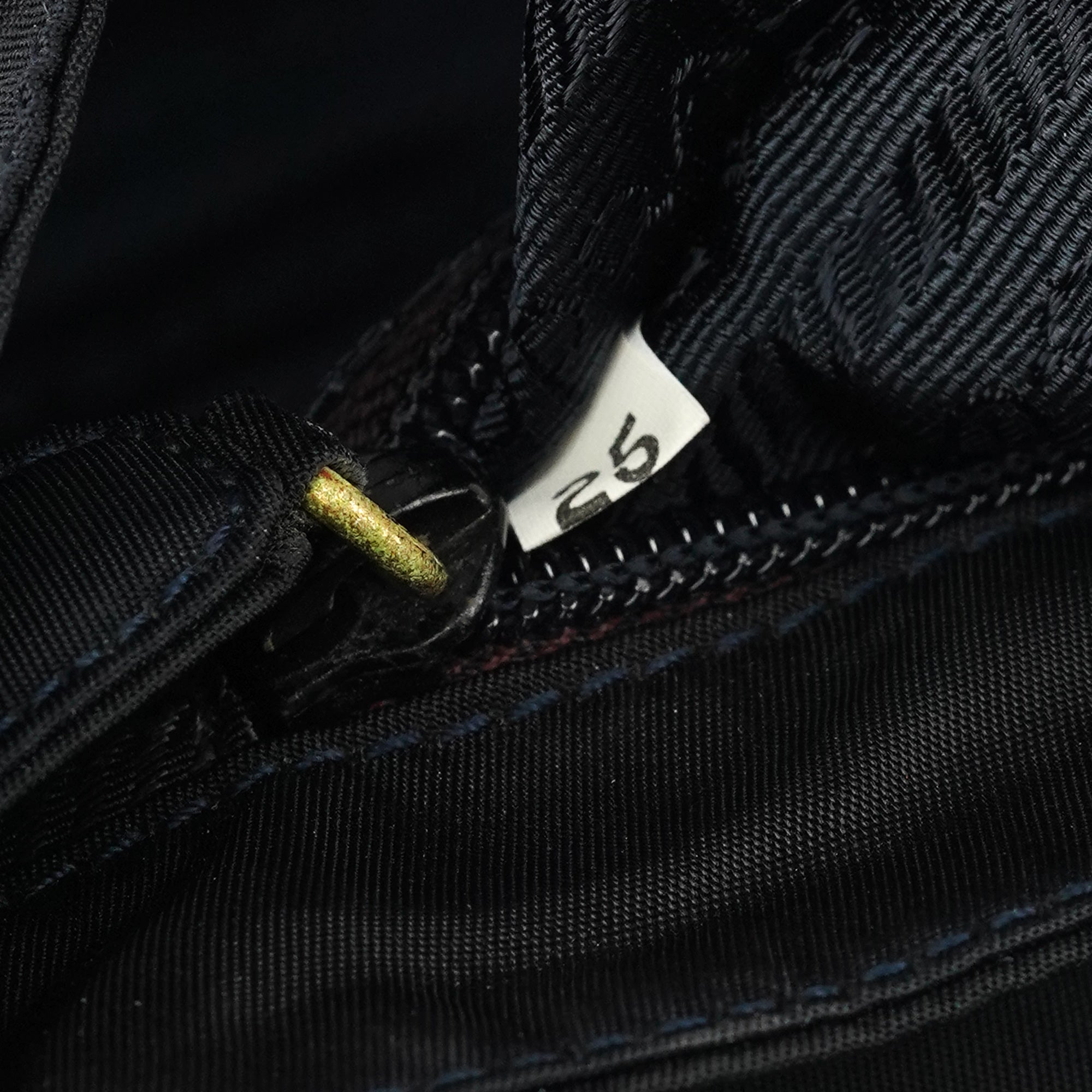 Prada B4066Y Navy Tessuto Metallo Top Handle Bag