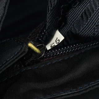 Prada B4066Y Navy Tessuto Metallo Top Handle Bag
