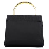 Prada B4066Y Navy Tessuto Metallo Top Handle Bag