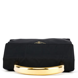 Prada B4066Y Navy Tessuto Metallo Top Handle Bag